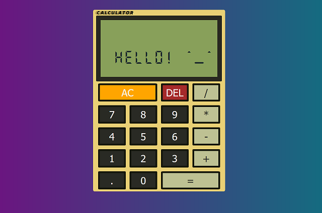 Picture of a calculator