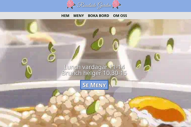 Screenshot from the site Roadside Garden